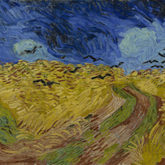 reproductie Korenveld met kraaien van Vincent van Gogh